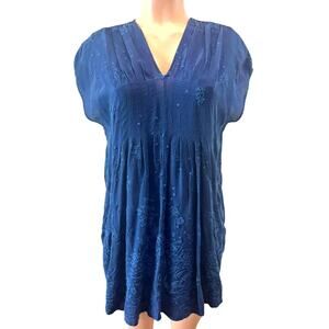 Johnny Was / Misti Meadow Tunic Top / Boho Embroidered Luxury Dress Tunic